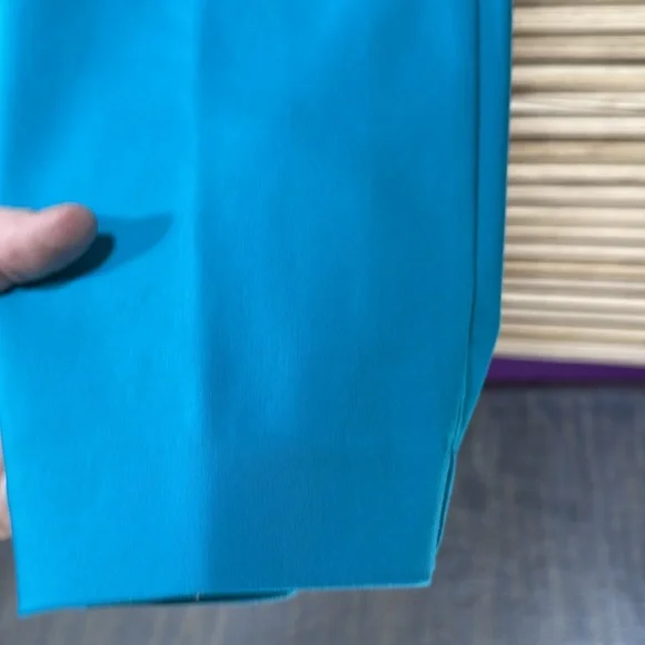 Cj Banks Pants Signature Slimming Vibrant Teal Trousers Size 16w - Picture 3 of 11